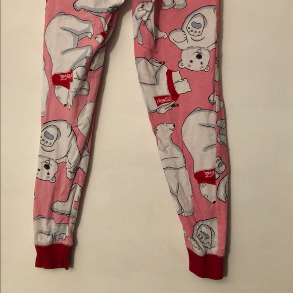 Pink Coke Pajama Pants with Polar Bears - Picture 4 of 8